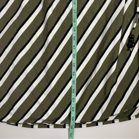 SOLID & STRIPED Ruched Striped Stretch-Jersey Skirt NWT - Picture 16 of 16